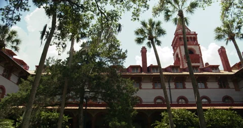Mid shot of the Flagler College Stock Footage 204821886