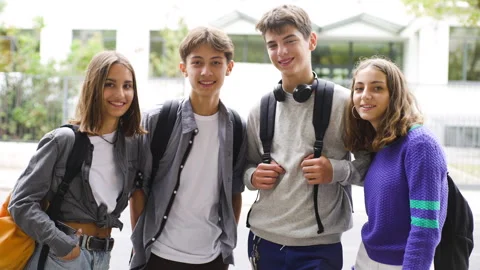 Mid-shot front view of diverse group of colleagues sharing ideas while working Stock Footage 278016279