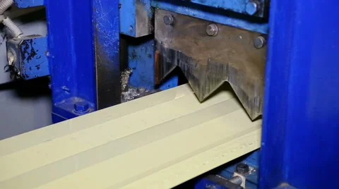 Mid shot heavy factory machine tool at work Stock Footage 67095232