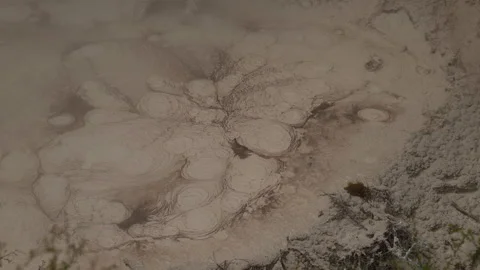 Mid Shot of Mud pools 動画素材 250139710