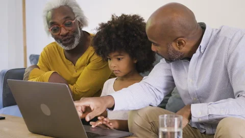 Mid-shot side view of diverse group of coworkers chatting in company hallway Stock Footage 278034710