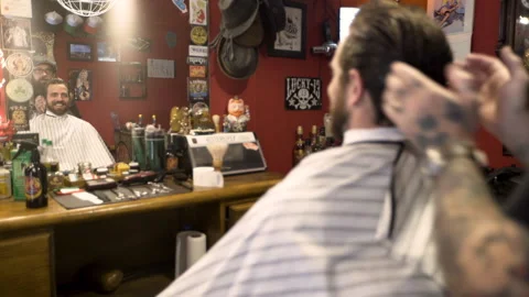 Mid-shot side view of unrecognizable woman's hands touching laptop's touchpad Stock Footage 277979279