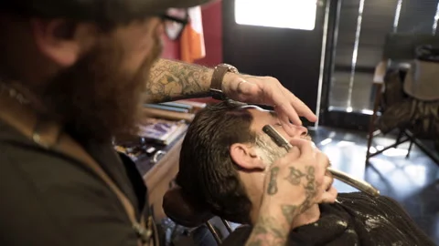 Mid-shot side view of unrecognizable woman's hands touching laptop's touchpad Stock Footage 277979727