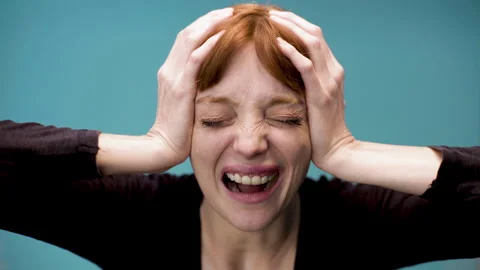 Mid-shot side view of unrecognizable person's hands touching and tapping on Stock Footage 277985691