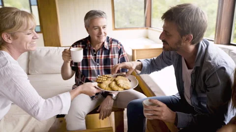 Mid-shot side view of unrecognizable person's hands touching and tapping on Stock Footage 277991829