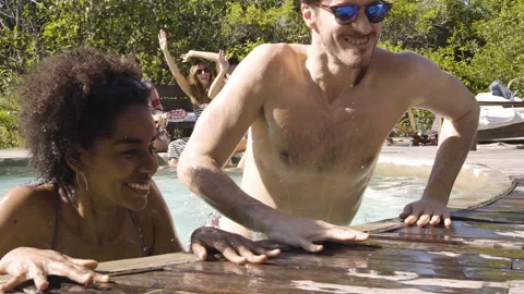 Mid-shot side view of unrecognizable person's hands touching and tapping on Stock Footage 277994957