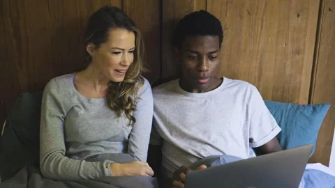 Mid-shot view of diverse group of coworkers sharing ideas for company project Video stock 278048458