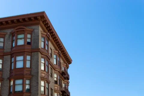 Mid-sized building with copyspace Stock Photos