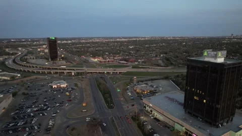 Mid sized city intersection Stock Footage 239342676