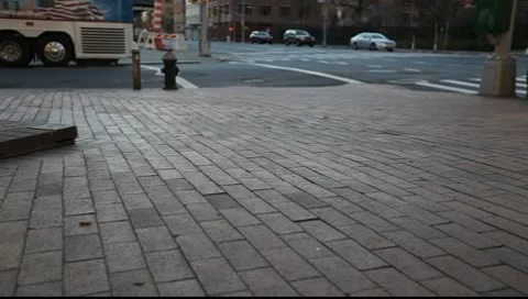 Mid town Manhattan Intersection Stock Footage 9824675