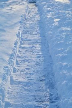 Mid Winter Trail Stock Photos