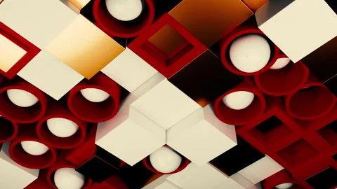 Midcentury Modern Design Featuring Textured Mosaic Tiles And Gentle White Stock Footage 333794894