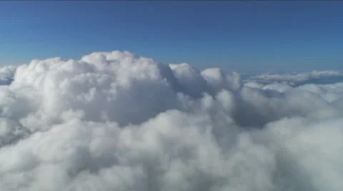 Midday Aerial Clouds Vídeos de archivo 34512631