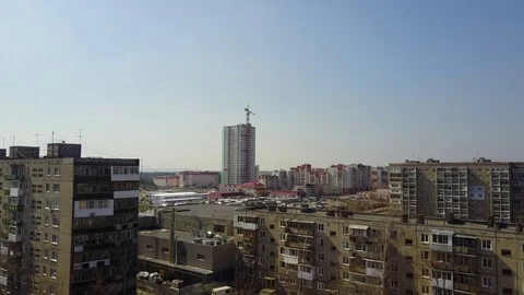 Midday cityscape panorama Stock Footage 74428623
