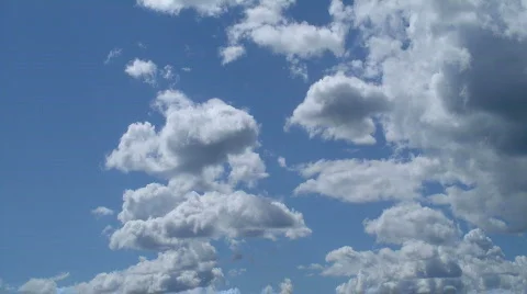 Midday clouds time-lapse 2 Stock-Footage 80127