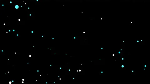 Midday Sky colored particles flying, particles background. Video stock 223667903