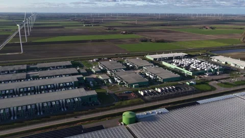 Middenmeer Data Center High Performance Computing Stock Footage 325320757