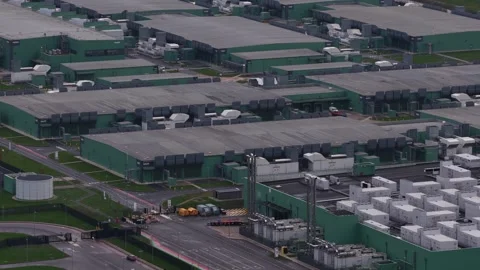 Middenmeer Data Center High Performance Computing Stock Footage 325320833