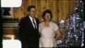 MIDDLE-AGED CHRISTMAS COUPLE 1960s (Vintage Retro Home Movie Footage) 3185 HD Footage