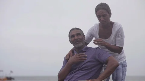 Middle-aged couple embracing. 動画素材 88369610