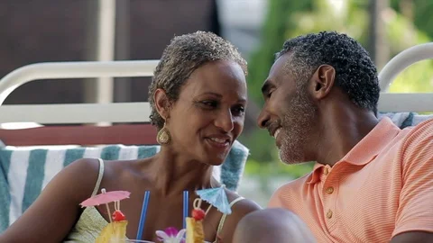 Middle-aged couple talking. Stock Footage 88368167