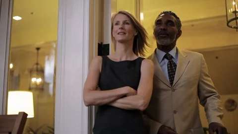 Middle-aged friends talking. 스톡 동영상 88369869