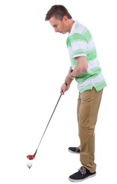 Middle-Aged Golfer Stock Photos