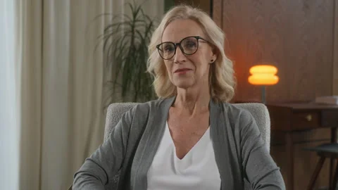 Middle aged male psychologist Stock Footage 272921253