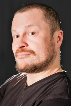 Middle-aged man with beard Stock Photos