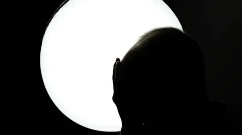 Middle-aged man is drinking alcohol Видео 41868806