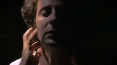 A middle aged man has a mental breakdown expressing mental illness Stock Footage 58118333