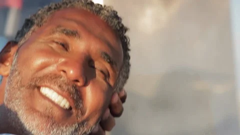 Middle-aged man laughing. 스톡 동영상 88370560