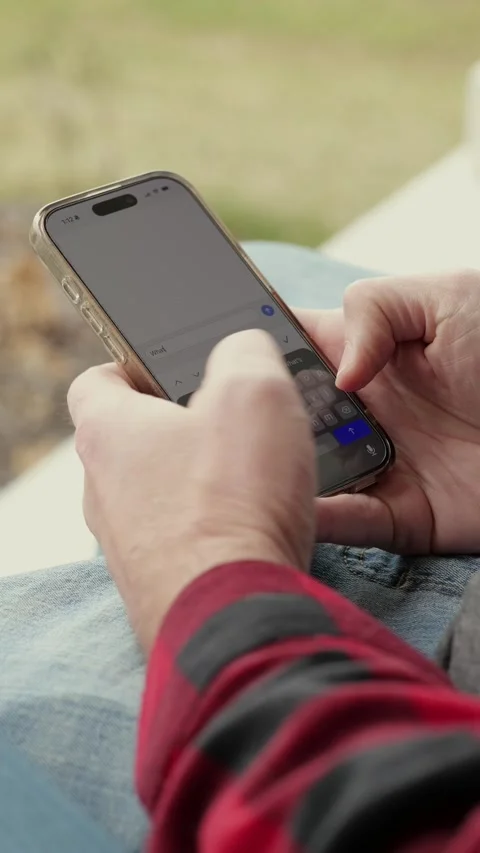 Middle Aged Man Recieves 2FA Intecept Scam Texts Stock Footage 326967793