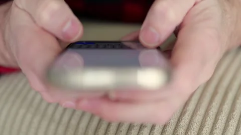 Middle Aged Man Recieves 2FA Intecept Scam Texts Stock Footage 326967910