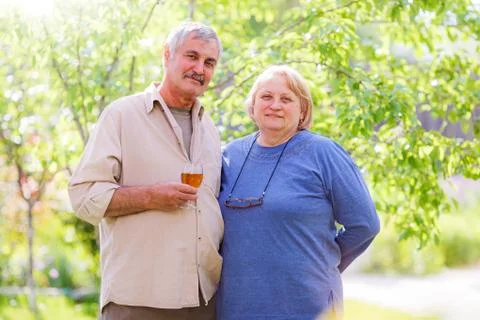Middle aged married couple Stock-Fotos