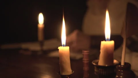 Middle Ages Applying Wax Seal Video stock 305073143