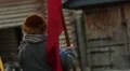 Middle Ages. Knights on horses and with flags coming home after winning battle HD Footage
