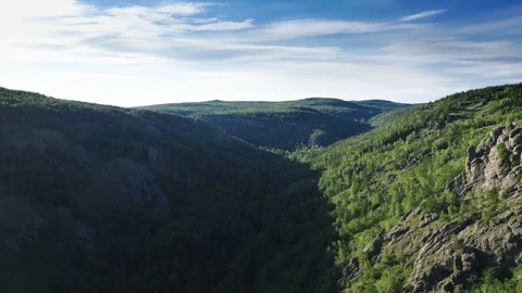 In the middle of the canyon. 스톡 동영상 112096956