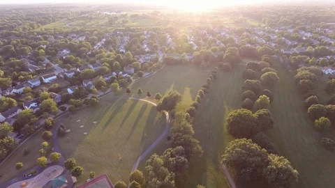 Middle Class Neighborhood Video stock 108470003