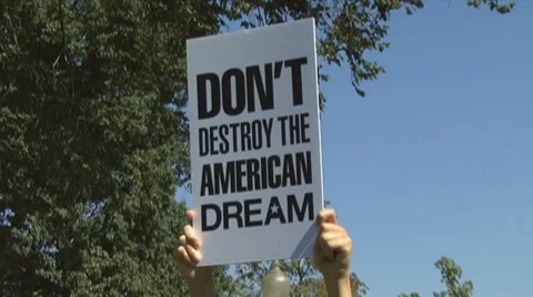 Middle class protest at Congress Stock-Footage 8819148