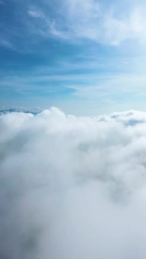 In the middle of the clouds Stock Footage 304257221