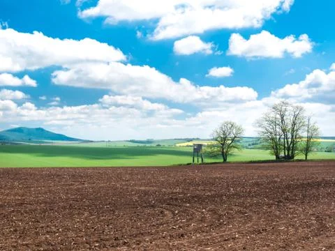 In the middle of country Stock Photos