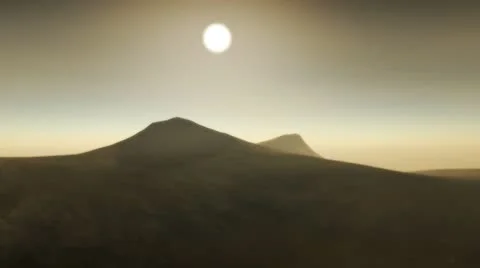 Middle of the desert (hd loop) Stock Footage 9870009