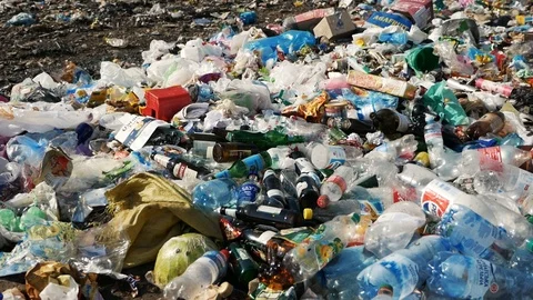 Middle. Dump in the nature Stock Footage 96700073