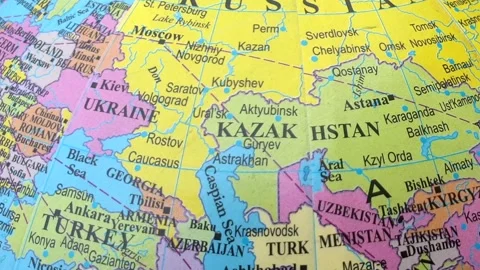 Middle East and world map Stock Footage 313421655
