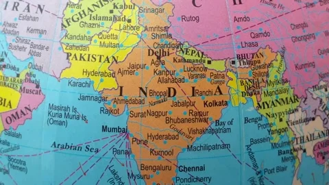 Middle East and world map Stock Footage 313421837