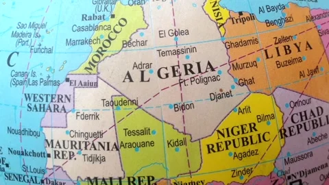 Middle East and world map Stock Footage 313422183