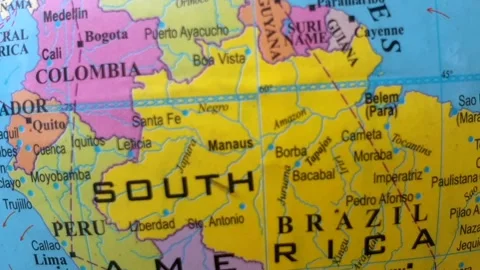 Middle East and world map Stock Footage 313422185