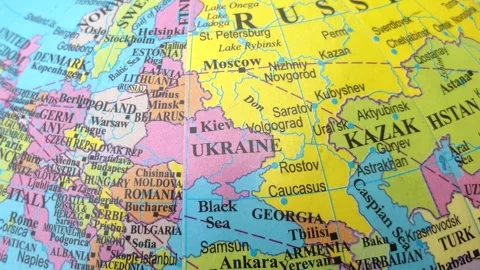 Middle East and world map Stock Footage 313422504