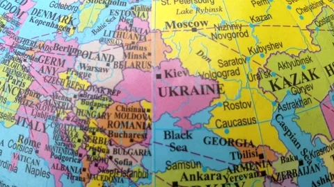 Middle East and world map Stock Footage 313422535